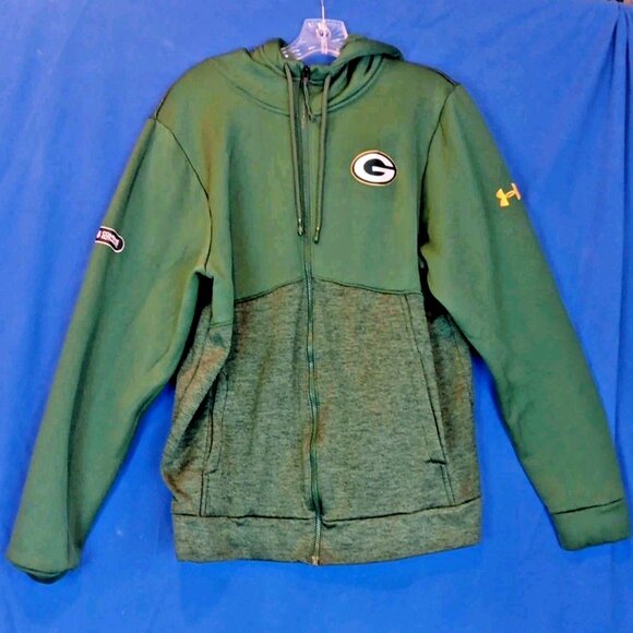 Nike Other - Nike On Field Mens Size M Green Bay Packers Football Full Zip Hoodie Sweatshirt
